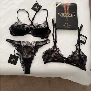 Elegant Black Lace Lingerie Set